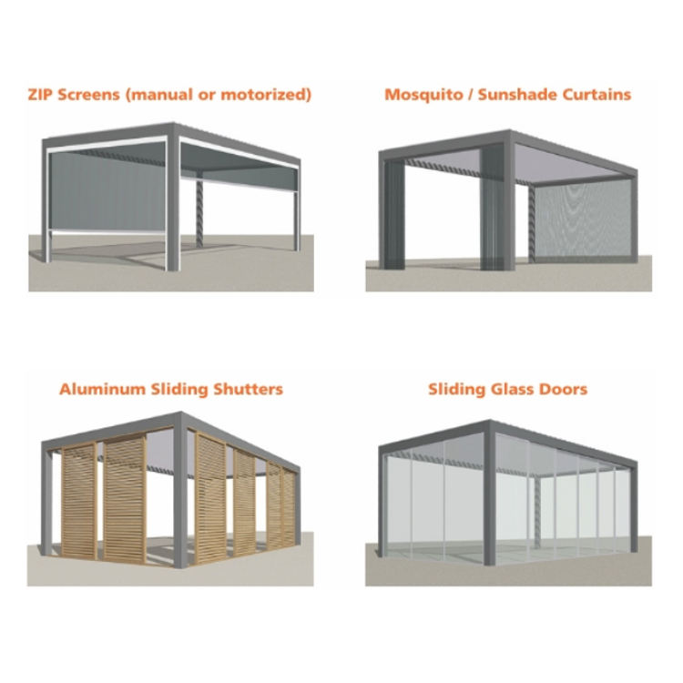 Aluminium Pergola Sunroom-ideeën