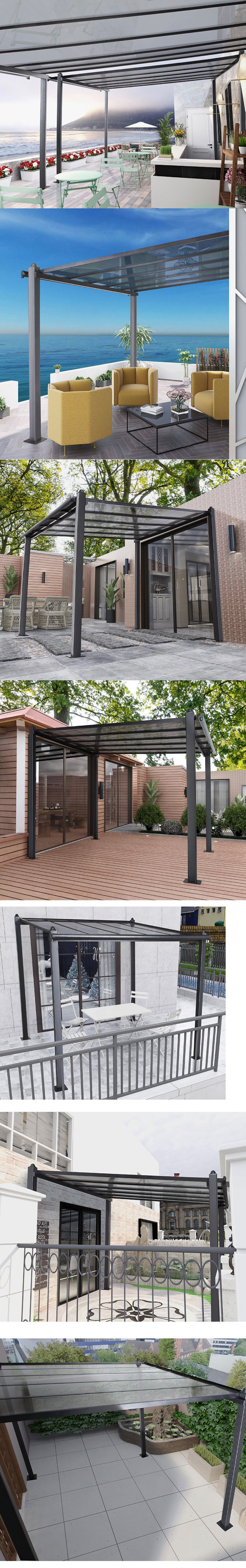 Aanvraag voor polycarbonaat dak aluminium pergola