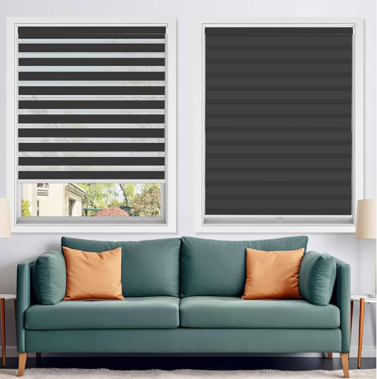Black -out zebra -tinten met lichte blokkerende strips
