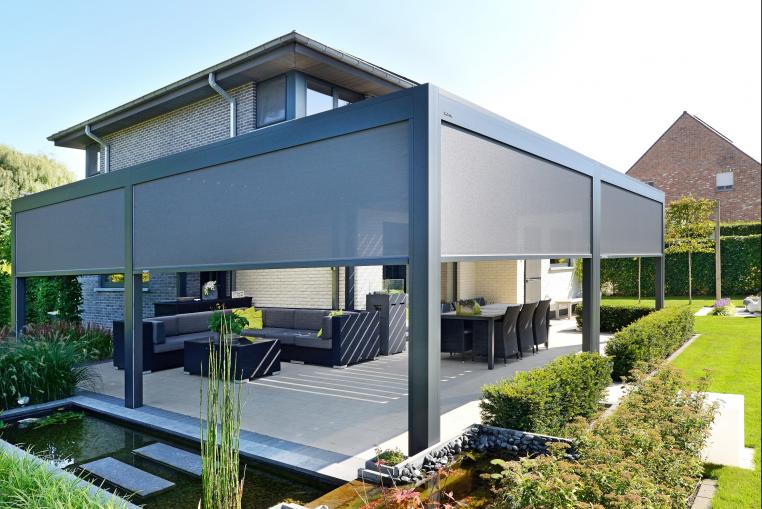 Aluminium Pergola serre met zonwering