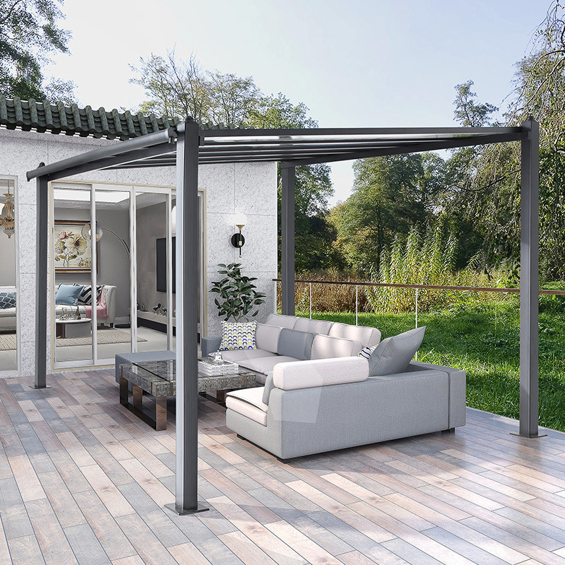 Aluminium pergola met polycarbonaat dak