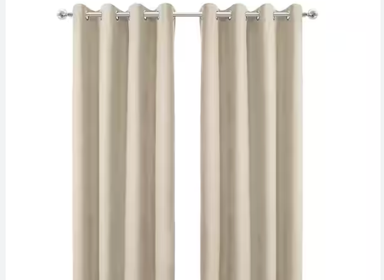 52 x 63 Natuur black -out gordijnen