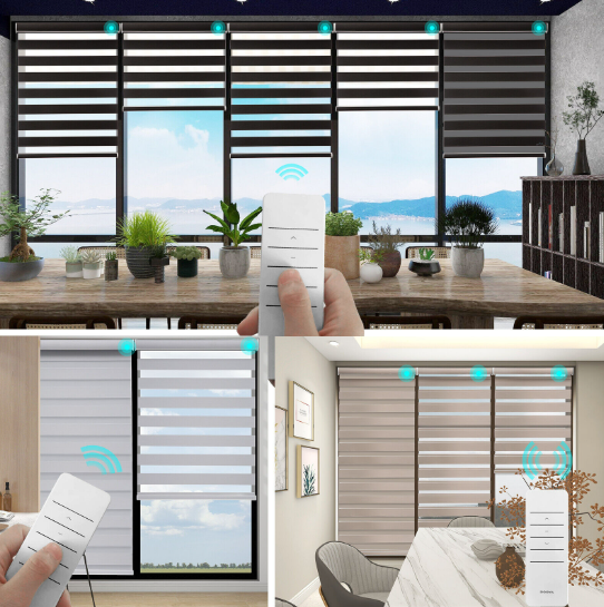 Besturingsopties voor black -out vensterbehandelingen