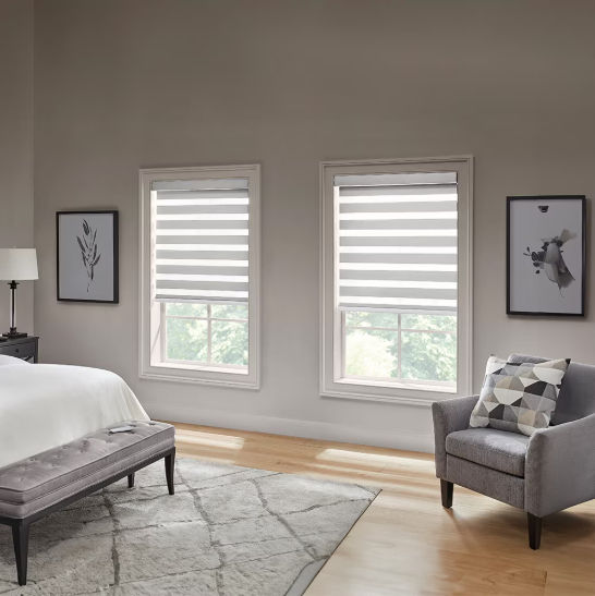 Gemotoriseerde zebravenster Roller blinds afstandsbediening
