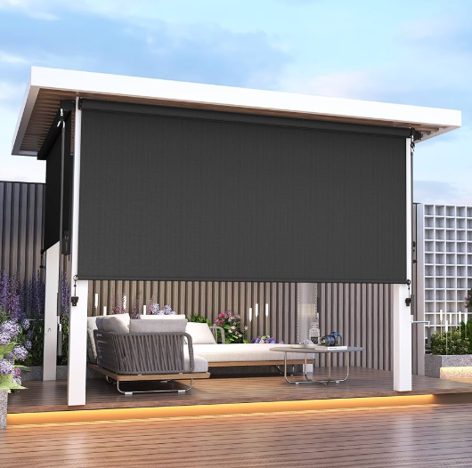 10 x 8 Outdoor Crank bediende roltinten voor pergola