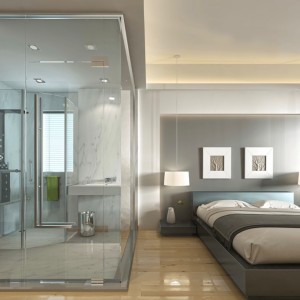 schakelbaar glas Park Square Apartments