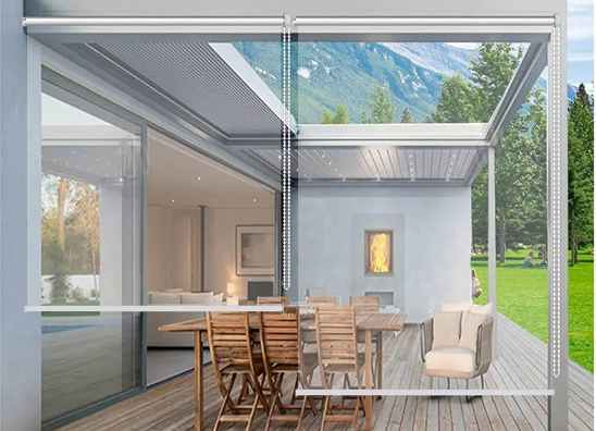 10 ft brede rol Up heldere vinyltinten