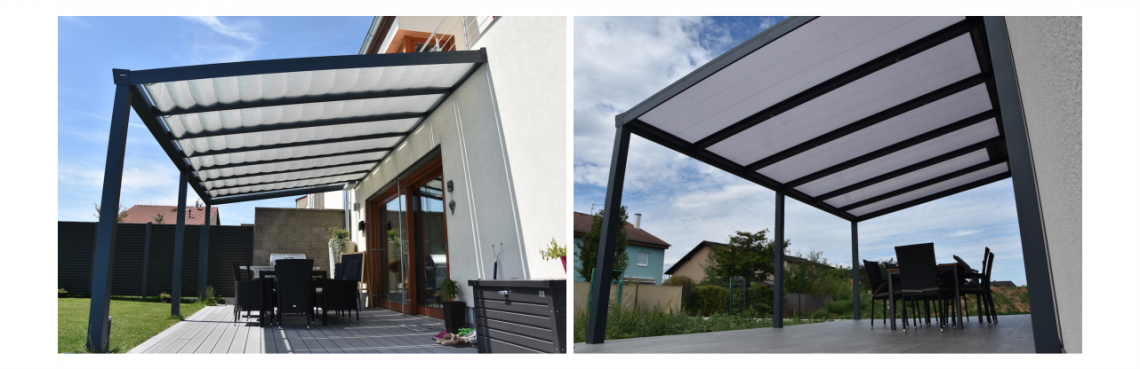 glazen dak Aluminium Pergola toepassing