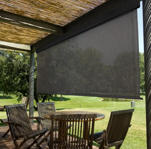 10 ft brede roll -up tinten buiten