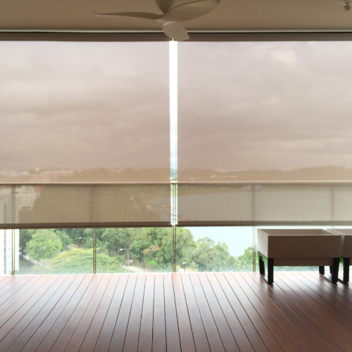 10 ft brede roll -up tinten buiten